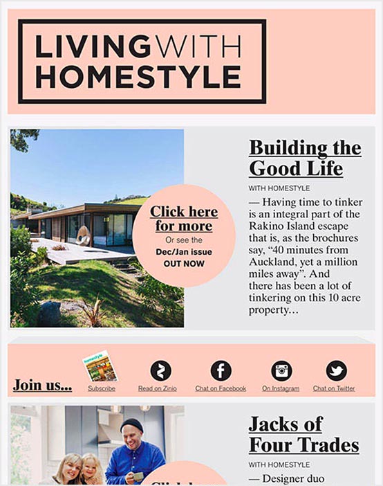 Email Marketing for Publishers - Homestyle Email