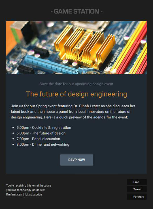 Email Template - Game Station